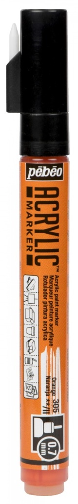 Marqueur Peinture Acrylique 0.7MM Orange - Pébéo