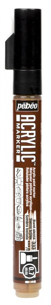 Marqueur Peinture Acrylique 0.7MM Sienne Brulée - PEBEO