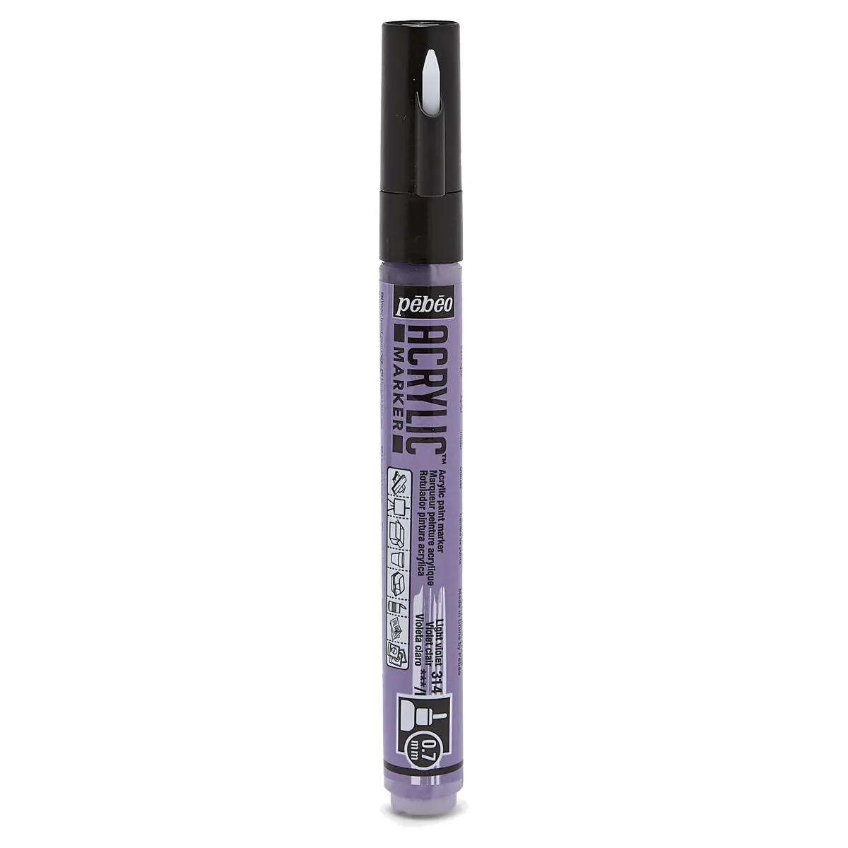 Marqueur Peinture Acrylique 0.7MM Violet Clair - Pébéo