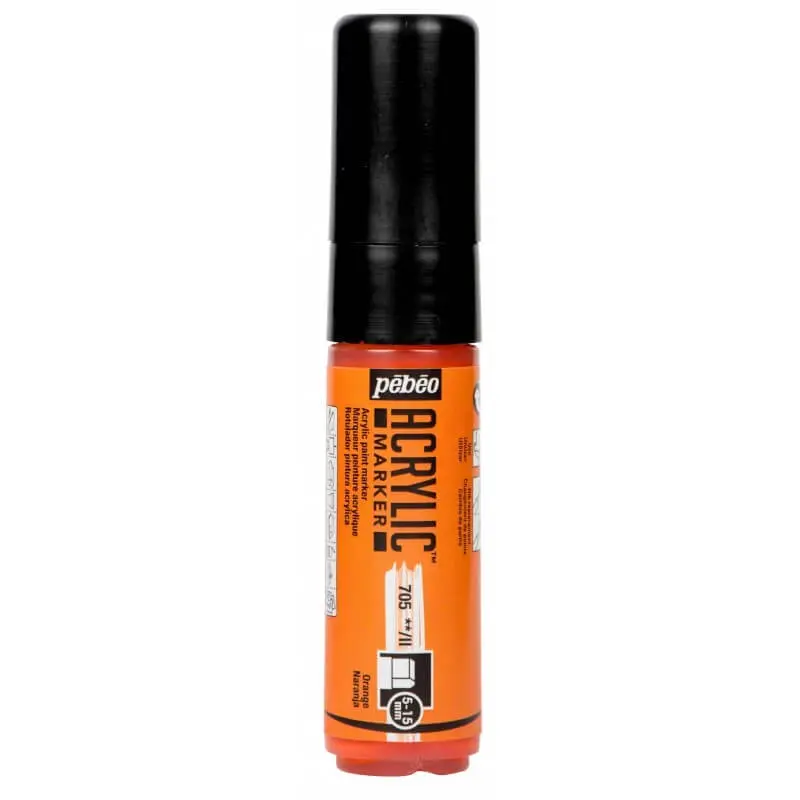 Marqueur Peinture Acrylique 5-15MM Orange - Pébéo