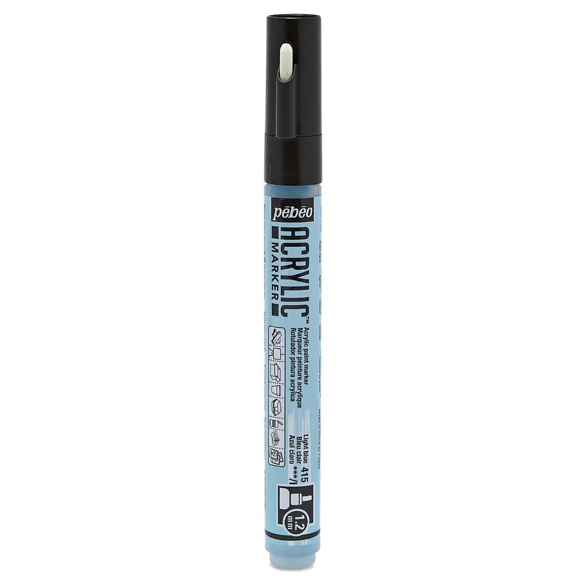 Marqueur Peinture DecoMarker 1.2MM Bleu Clair - Pébéo