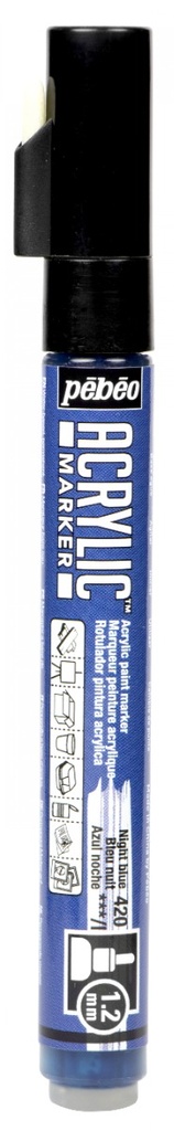 Marqueur Peinture DecoMarker 1.2MM Bleu Nuit - Pébéo