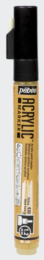 Marqueur Peinture DecoMarker 1.2MM Ocre - Pébéo