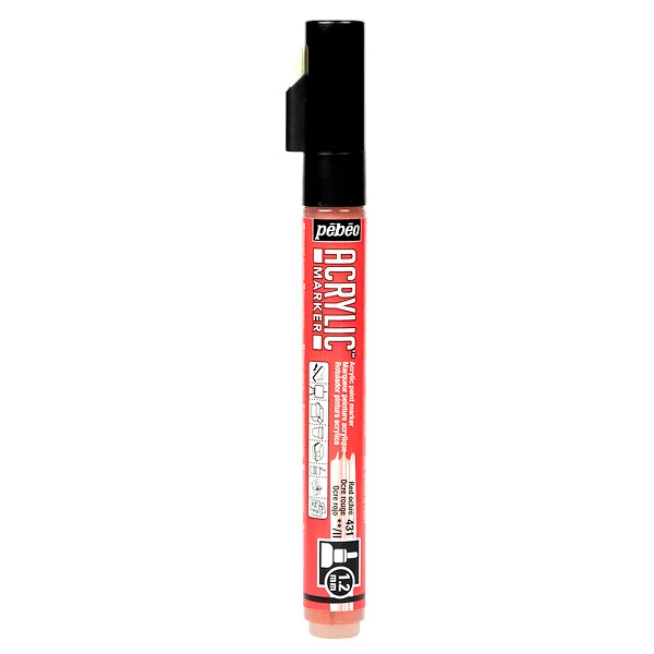 Marqueur Peinture DecoMarker 1.2MM Ocre Rouge - Pébéo