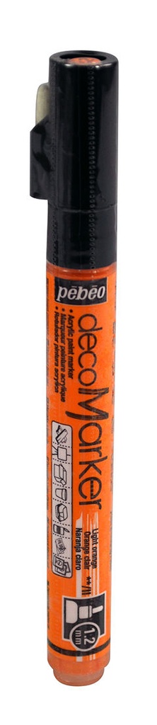 Marqueur Peinture DecoMarker 1.2MM Orange Clair - Pébéo