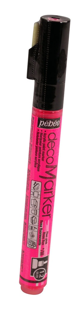 Marqueur Peinture DecoMarker 1.2MM Rose Fluo - Pébéo