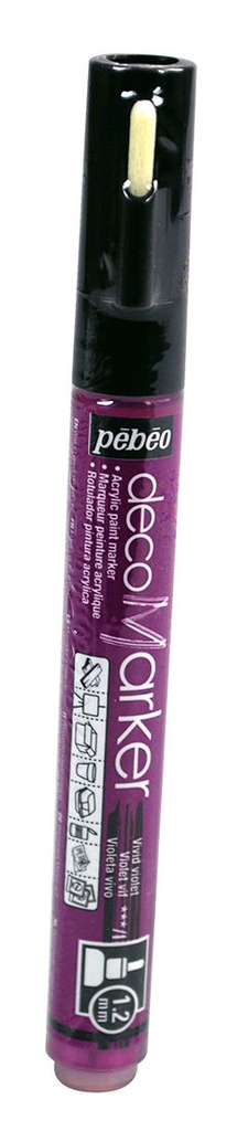 Marqueur Peinture DecoMarker 1.2MM Violet Vif - PEBEO