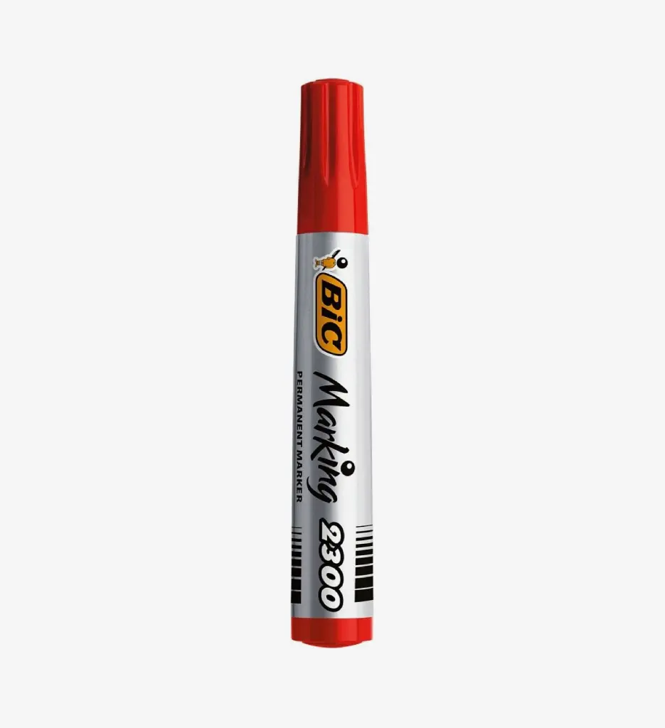 Marqueur Permanant Rouge 2300 - Bic