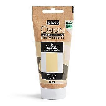 Origine Acrylique 60ML Jaune De Naples - Pébéo 