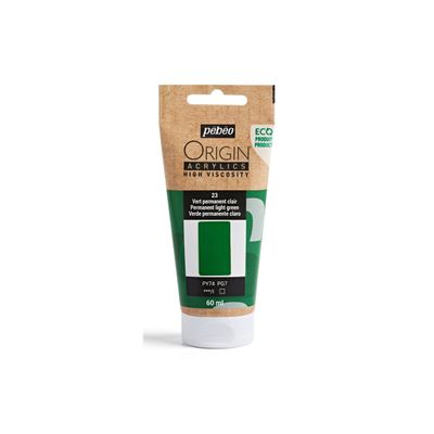 Origine Acrylique 60ML Vert Permanent Clair - PEBEO  