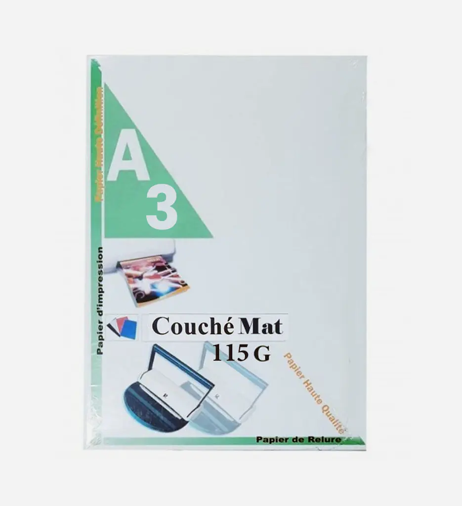 Paquet de 250 Page De Garde Couché Mat 115Gr A3 Ruspina