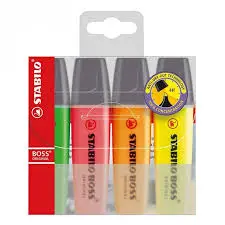 Paquet De 4 Surligneurs - STABILO BOSS
