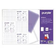 Paquet de 10 Couvre livre Adhésif - Purple