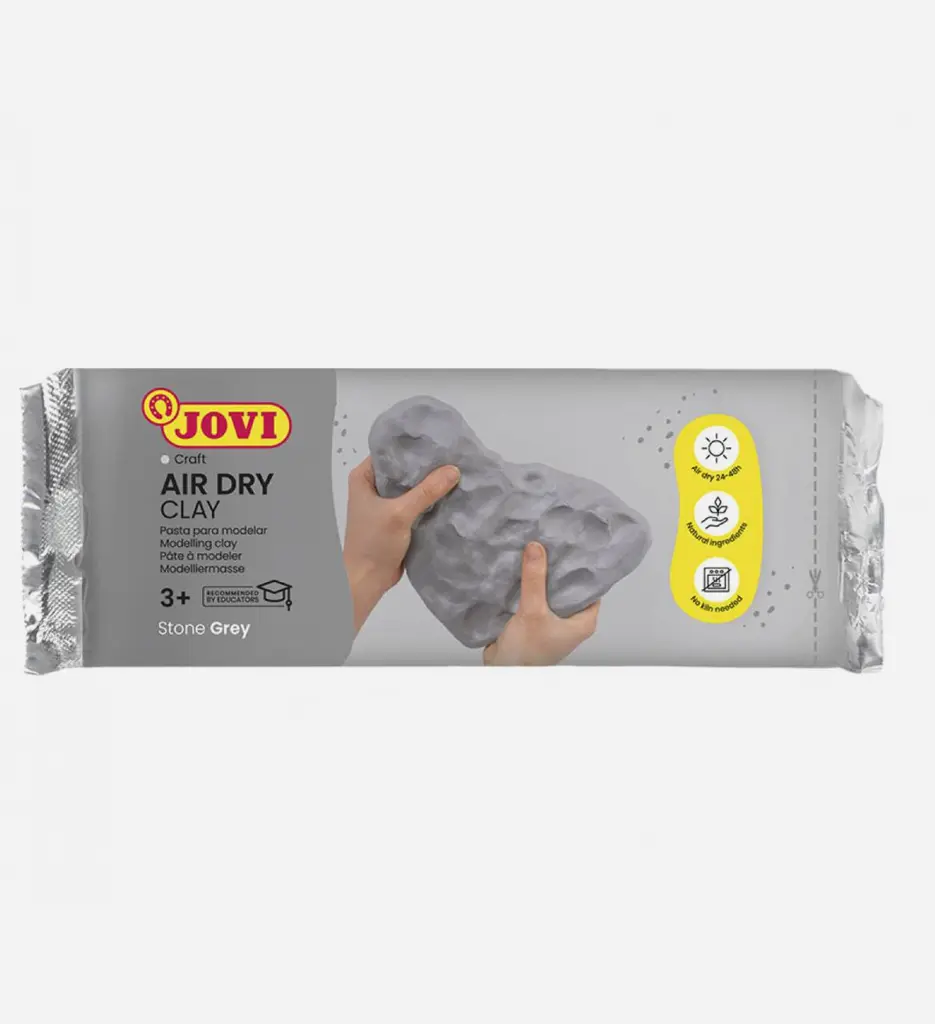 Pate à Modeler Autodurcissante 500Gr Gris - Jovi