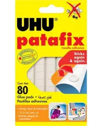 Patte de Fixation Patafix 80 Pads Blanc - UHU