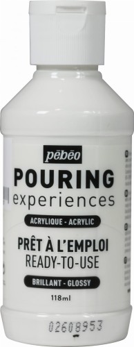 Peinture Acrylique Pouring 118ML Blanc de Titane - Pébéo