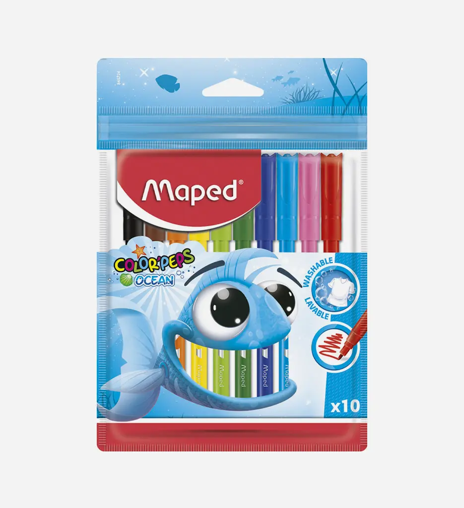 Pochette 10 Feutres Océan - Maped