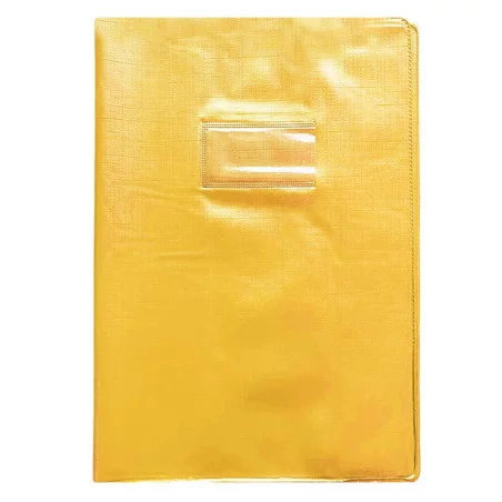 Protège-Cahier En Pvc Lino 24x32, Jaune - Purple