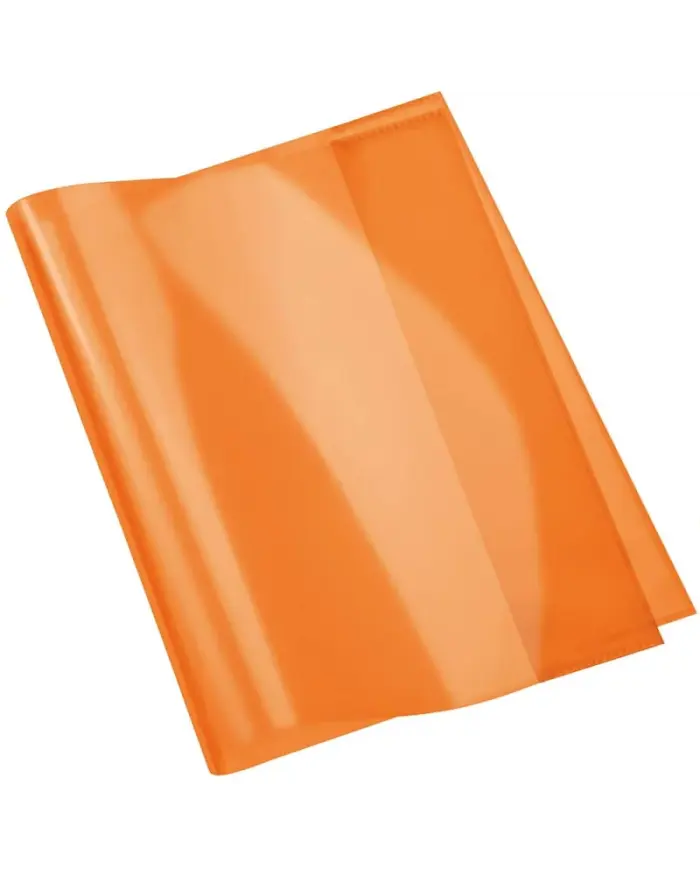 Protège-cahier en PVC Cristal A4 - Orange