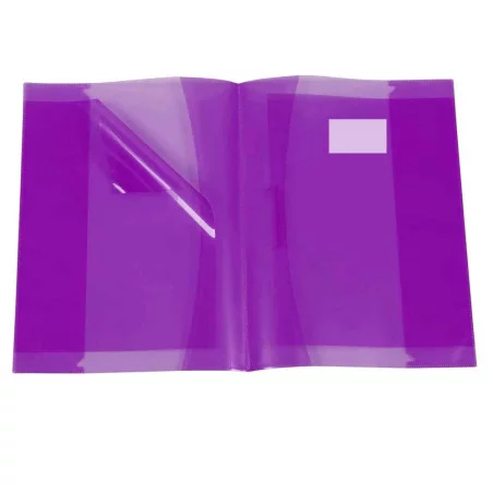 Protège-cahier en PVC Glossy 17x22cm - Violet