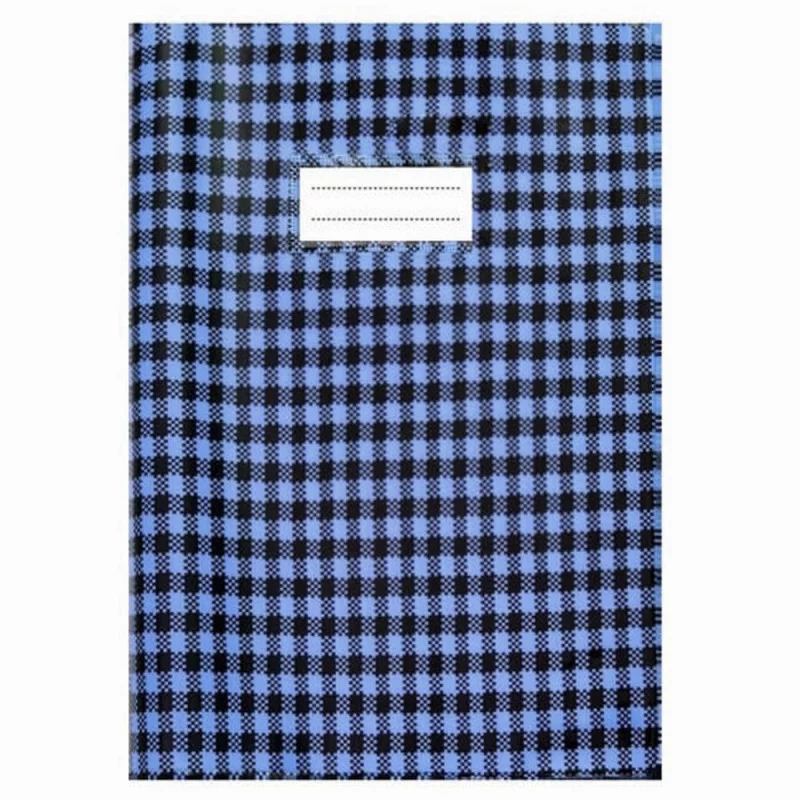 Protège-cahier en PVC VICHY 17x22cm - Bleu
