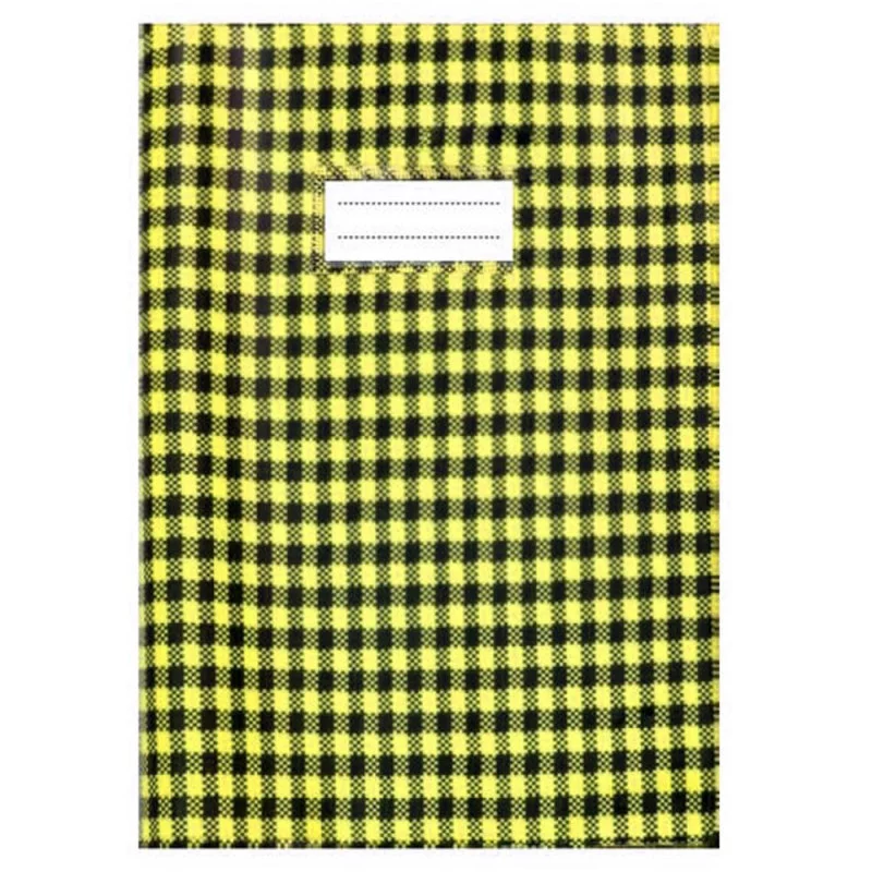 Protège-cahier en PVC VICHY 17x22cm - Jaune
