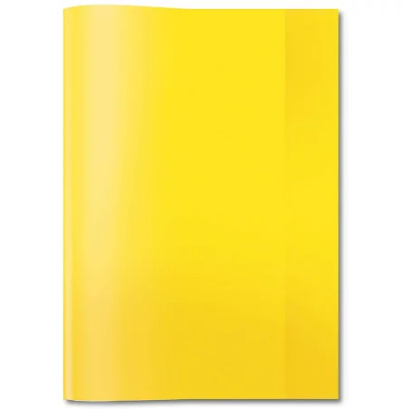 Protège-livre en PVC CRISTAL - Jaune