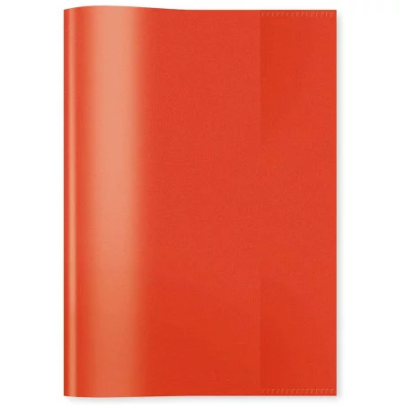 Protège-livre en PVC CRISTAL - Rouge
