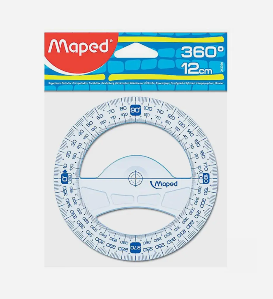 Rapporteur 12 cm - 360° - Maped Geometric