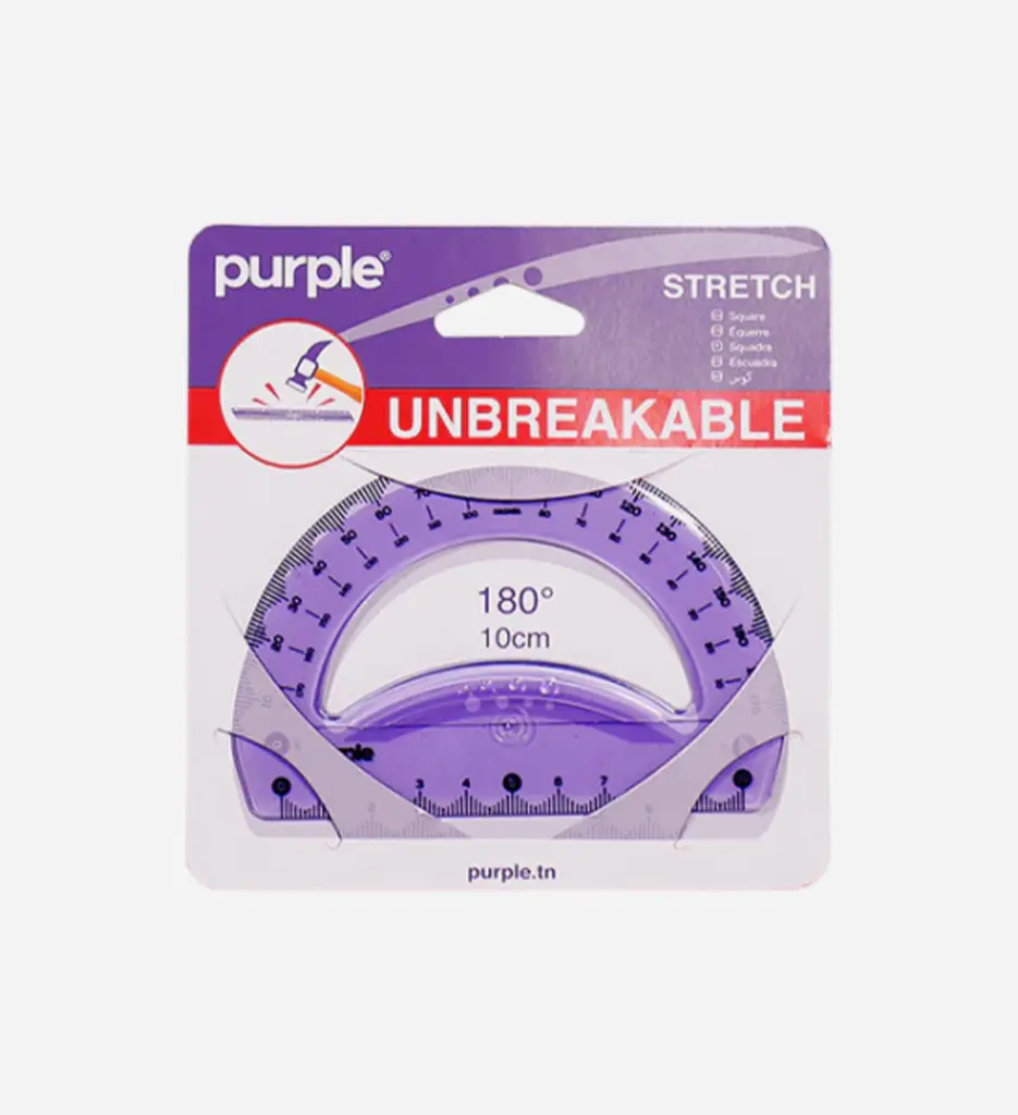 Rapporteur 180° / 10cm Stretch Purple