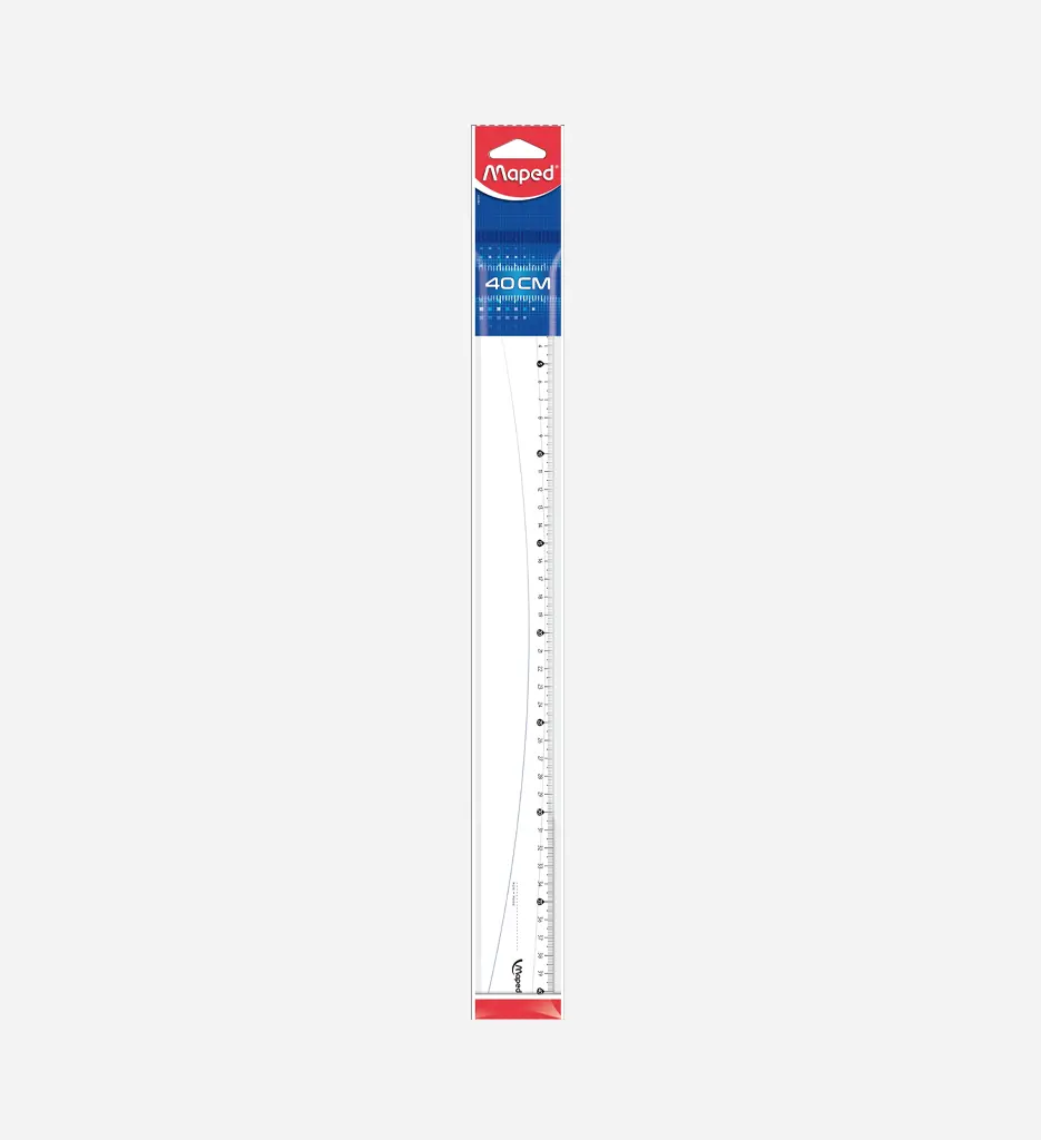 Règle - Plate - 40 cm - Plastique - Maped