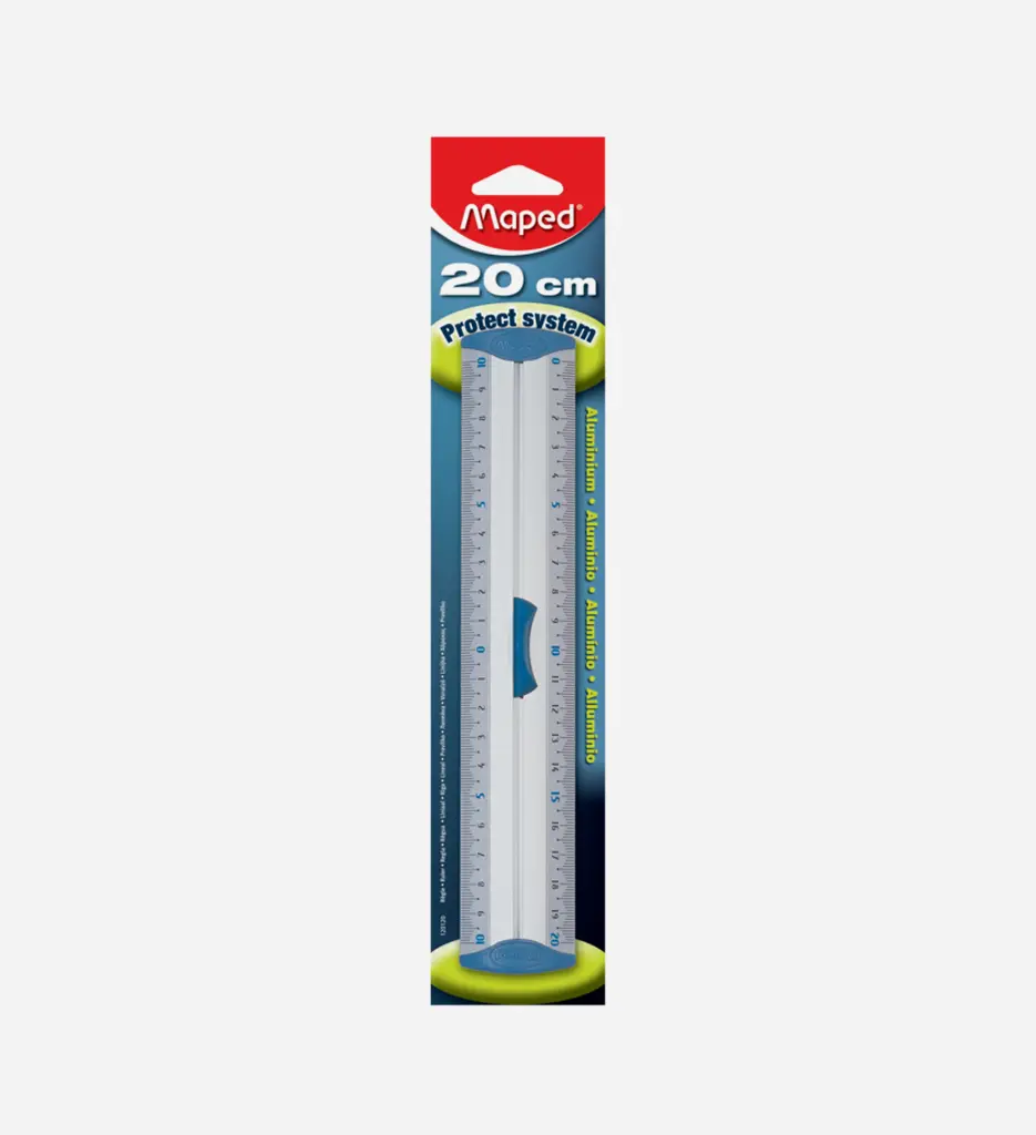 Règle aluminium (double décimètre) 20 cm Maped