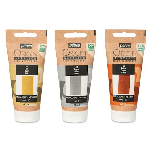 Set Origine Acrylique 3X60ML Métalic Déccouverte - Pébéo