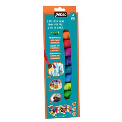Set de Peinture Découverte Acrycolor de 12 Tubes de 20ML - Pébéo