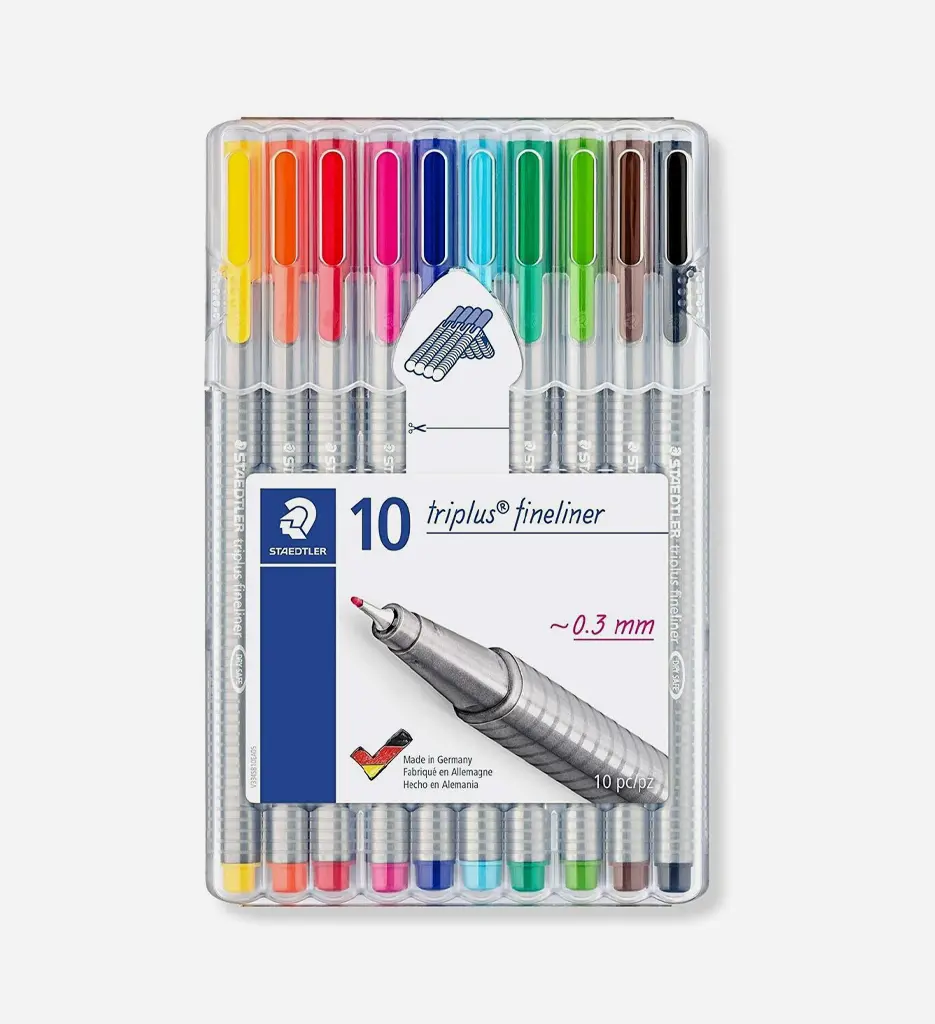 Stylo Feutre Fine 334SB10 Triplus - Staedtler 