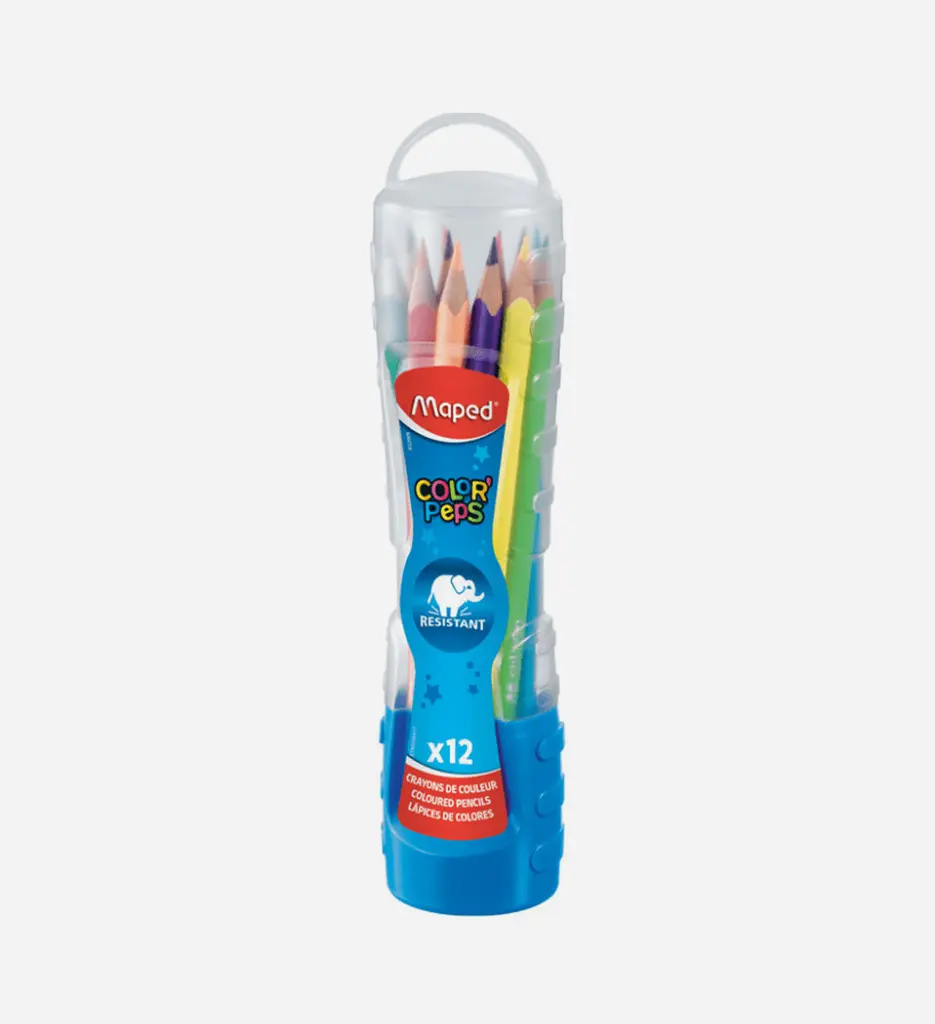 12 Crayons Color'Peps Avec Flex Box - MAPED