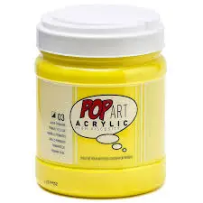 Acrylique Pop Art 700ML Jaune Primaire - PEBEO