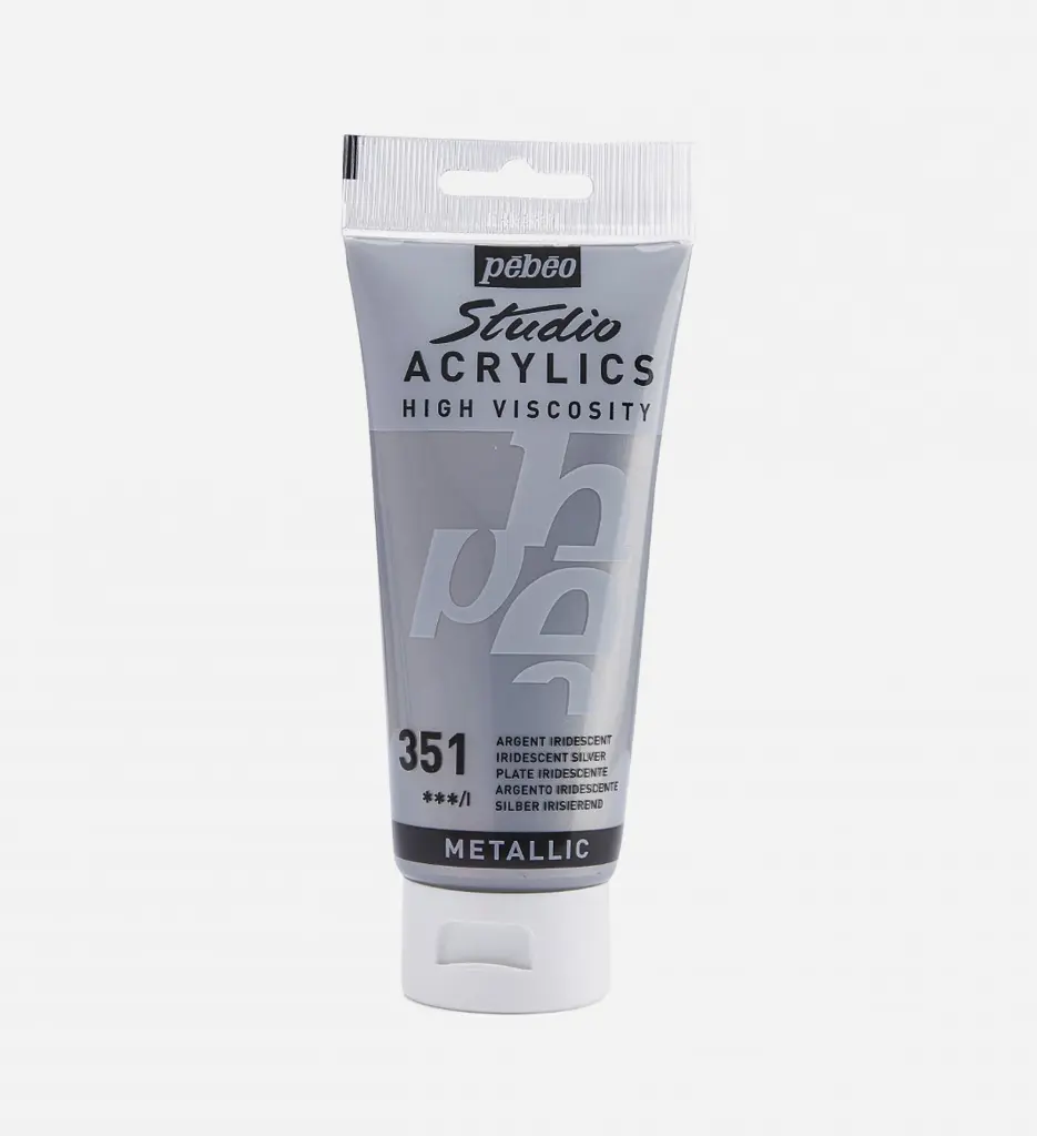 Acrylique Studio High Viscosity 100Ml Argent - Pébéo