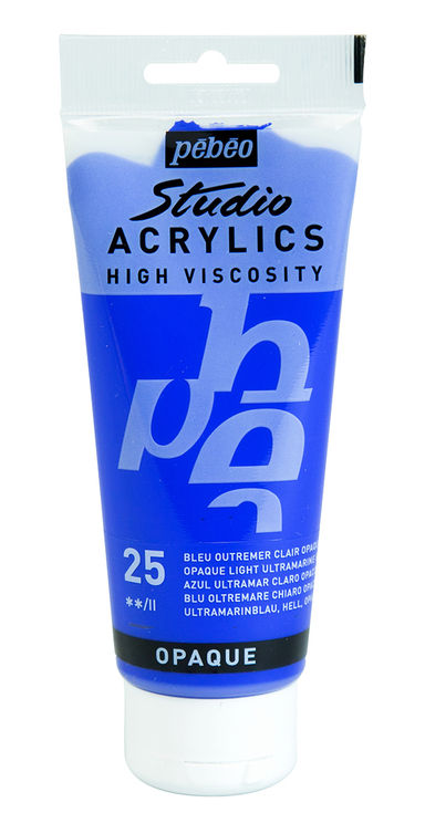 Acrylique Studio High Viscosity 100Ml Bleu Outre Foncé - Pébéo 