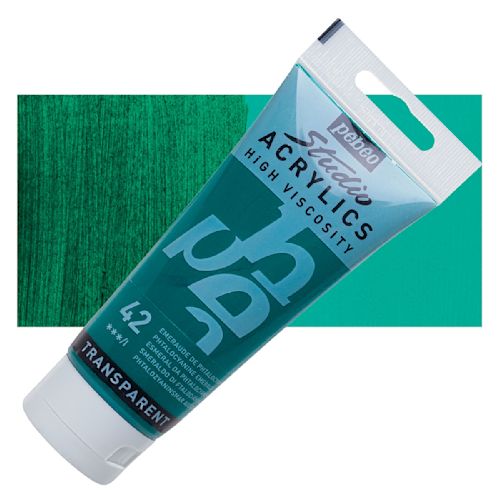 Acrylique Studio High Viscosity 100ML Emeraude Phtalocynine - PEBEO 