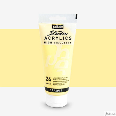 Acrylique Studio High Viscosity 100ML Jaune De Naples - PEBEO 