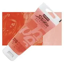 Acrylique Studio High Viscosity 100Ml Orange Fluo - Pébéo 