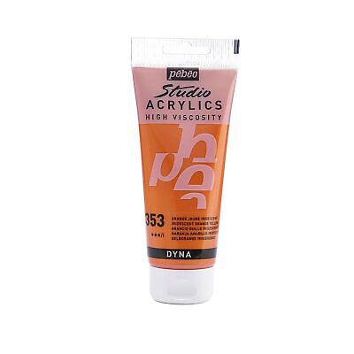 Acrylique Studio High Viscosity 100Ml Orange Jaune Iridescent - Pébéo
