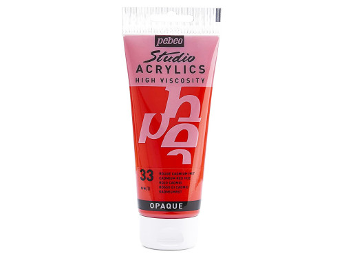 Acrylique Studio High Viscosity 100Ml Rouge Cadmium - Pébéo 