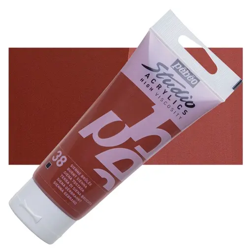 Acrylique Studio High Viscosity 100Ml Sienne Brulée - Pébéo 