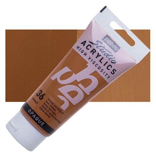 Acrylique Studio High Viscosity 100Ml Sienne Naturelle - Pébéo 