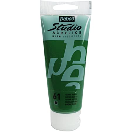 Acrylique Studio High Viscosity 100Ml Terre Verte - Pébéo 