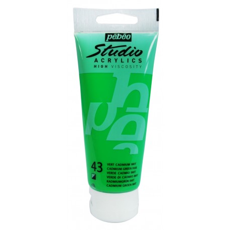 Acrylique Studio High Viscosity 100Ml Vert Cadmium - Pébéo 
