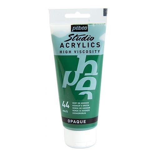 Acrylique Studio High Viscosity 100Ml Vert Hooker - Pébéo