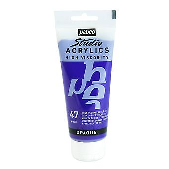 Acrylique Studio High Viscosity 100Ml Violet Cobalt - Pébéo 
